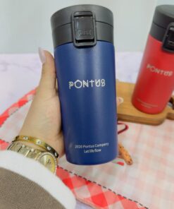 تراول ماگ درقفلی 380 میل رنگی مات کد 2041