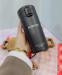 تراول ماگ درقفلی 380 میل رنگی مات کد 2041