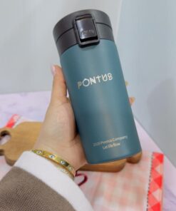 تراول ماگ درقفلی 380 میل رنگی مات کد 2041