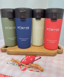 تراول ماگ در قفلی پونتوس 380 میل رنگ سیلیکونی کد 2042