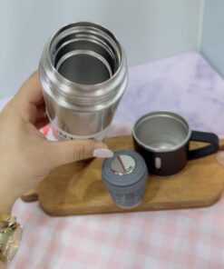 تراول ماگ دوحالته فلاسکی در برجسته کیف دار کد 2045