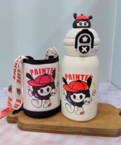 تراول ماگ دوحالته فلاسکی کاور دار رنگی کد2046