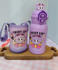 تراول ماگ دوحالته فلاسکی کاور دار رنگی کد2046