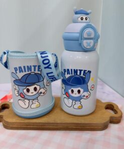 تراول ماگ دوحالته فلاسکی کاور دار رنگی کد2046