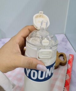 تراول ماگ دوحالته نی دار و آسان نوش دار رنگی کد 2052