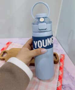 تراول ماگ دوحالته نی دار و آسان نوش دار رنگی کد 2052