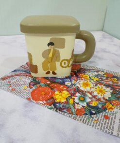 ماگ فانتزی طرح دختر و پسر در مربعی کد 2054