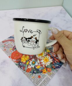 ماگ بدون در طرح MILK گاو کد 2056