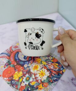 ماگ بدون در طرح MILK گاو کد 2056