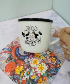 ماگ بدون در طرح MILK گاو کد 2056