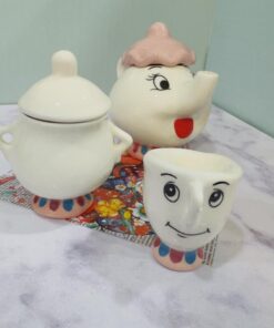 ست قوری و قندان دیو دلبر دست ساز کد 2064