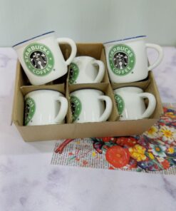 شات قهوه سرامیکی سفید استارباکس کد 2067