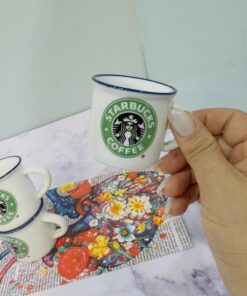 شات قهوه سرامیکی سفید استارباکس کد 2067