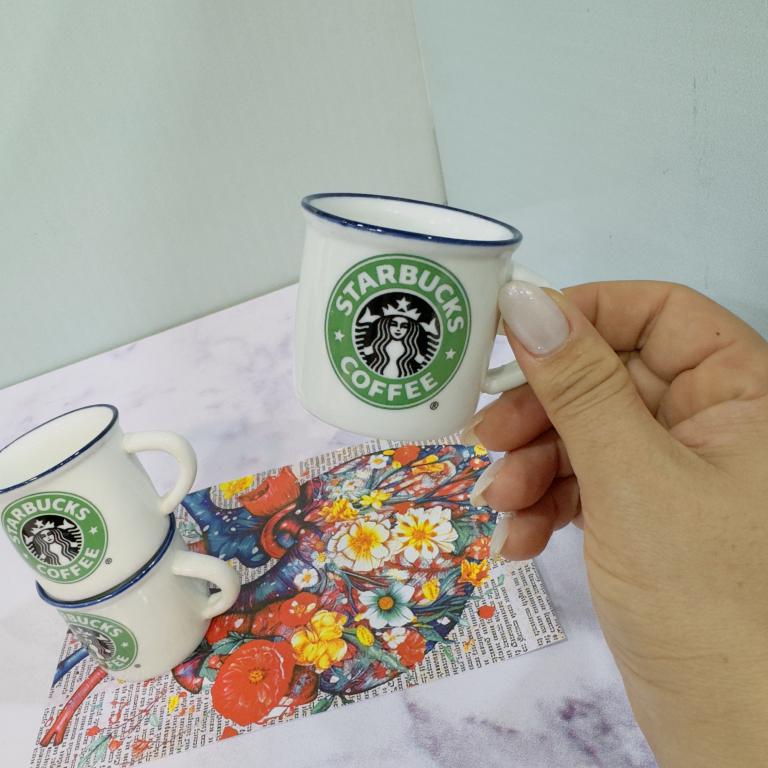 شات قهوه سرامیکی سفید استارباکس کد 2067