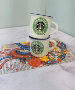 شات قهوه سرامیکی سفید استارباکس کد 2067