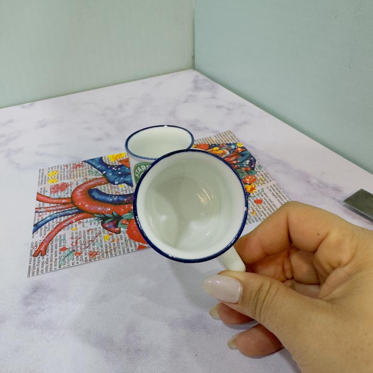 شات قهوه سرامیکی سفید استارباکس کد 2067