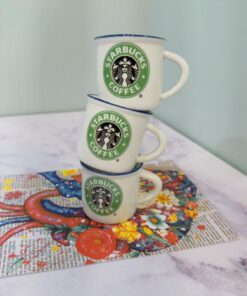 شات قهوه سرامیکی سفید استارباکس کد 2067