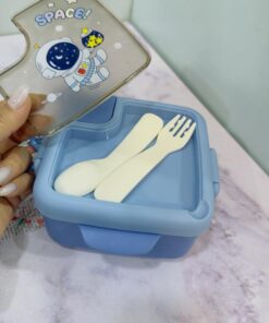 ظرف غذا لانچ باکس فانتزی کودک سه طرح کد 2069