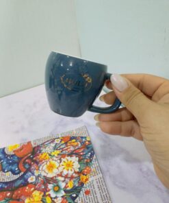شات قهوه طرح فنجون رنگی براق کد 2070