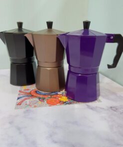 موکاپات (قهوه جوش روگازی) 6 کاپ رنگی کد 2073