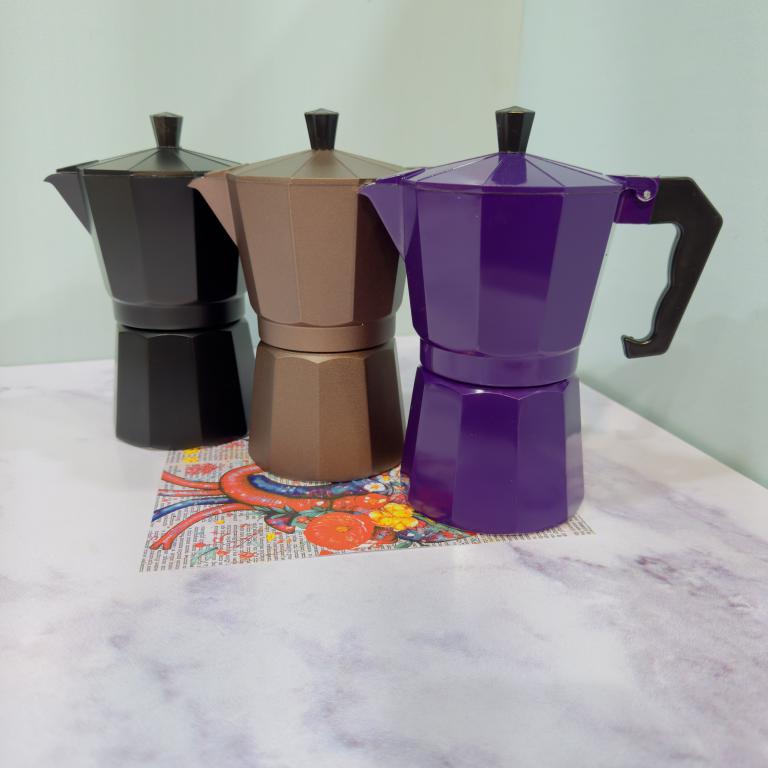 موکاپات (قهوه جوش روگازی) 6 کاپ رنگی کد 2073