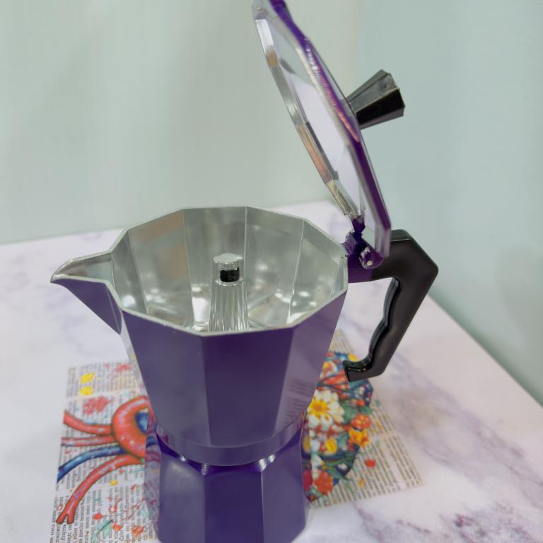 موکاپات (قهوه جوش روگازی) 6 کاپ رنگی کد 2073