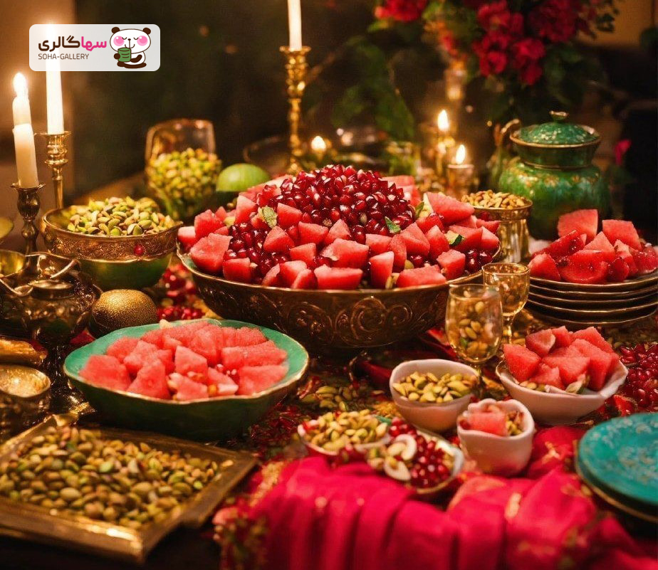 چیدمان میز شب یلدا
