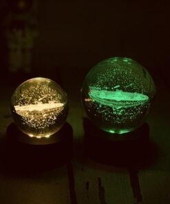 گوی کیرستالی چراغدار شارژی رنگارنگ کد 2144