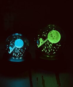 گوی کیرستالی چراغدار شارژی رنگارنگ کد 2144