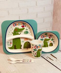 ست غذاخوری(ظرف غذا ) فانتزی کودک بامبو اورجینال کد 2141