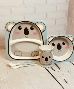 ست غذاخوری(ظرف غذا ) فانتزی کودک بامبو اورجینال کد 2141