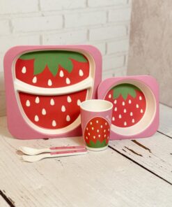 ست غذاخوری(ظرف غذا ) فانتزی کودک بامبو اورجینال کد 2141