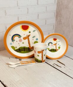 ست غذاخوری(ظرف غذا ) فانتزی کودک بامبو اورجینال کد 2141