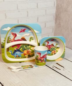 ست غذاخوری(ظرف غذا ) فانتزی کودک بامبو اورجینال کد 2141