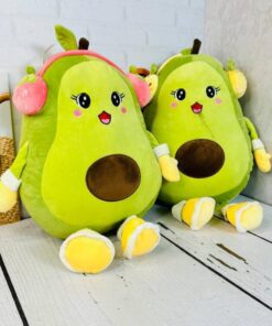 پتو عروسکی طرح آووکادو هدفون دار بالشتی کد 2146