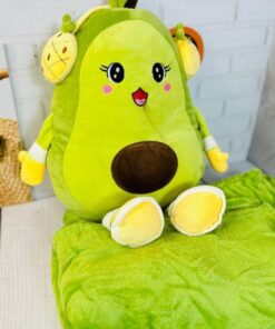 پتو عروسکی طرح آووکادو هدفون دار بالشتی کد 2146