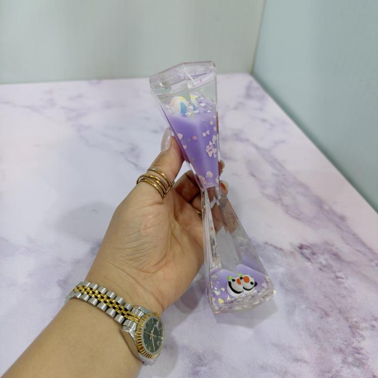 ساعت شنی چند ضلعی طرح پاندا رنگی کد 2117