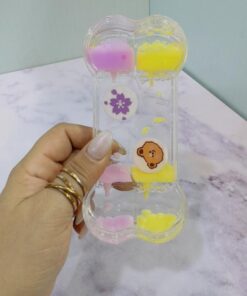 ساعت شنی دوقلوه فانتزی طرح حیوانات رنگی کد 2116