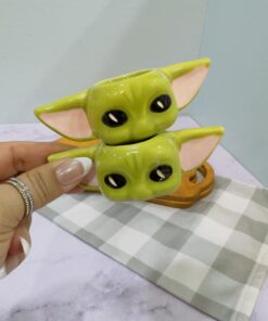 شات قهوه بیبی یودا دست ساز سرامیکی کد 2123