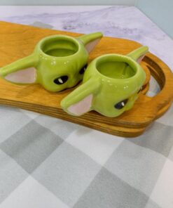 شات قهوه بیبی یودا دست ساز سرامیکی کد 2123