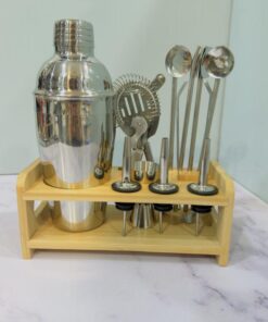 ست بار سرد 12 تکه استیل استند چوبی کد2152