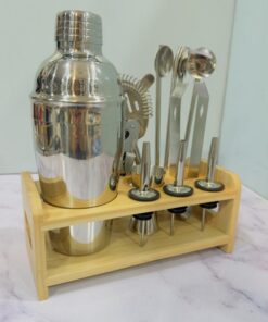 ست بار سرد 12 تکه استیل استند چوبی کد2152