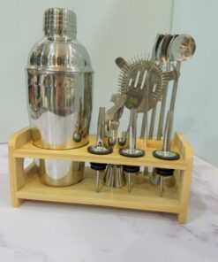 ست بار سرد 12 تکه استیل استند چوبی کد2152