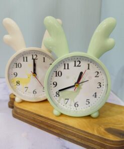 ساعت زنگ دار رومیزی طرح شاخ گوزن کد 2160