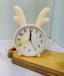 ساعت زنگ دار رومیزی طرح شاخ گوزن کد 2160