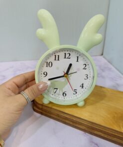 ساعت زنگ دار رومیزی طرح شاخ گوزن کد 2160