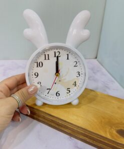 ساعت زنگ دار رومیزی طرح شاخ گوزن کد 2160