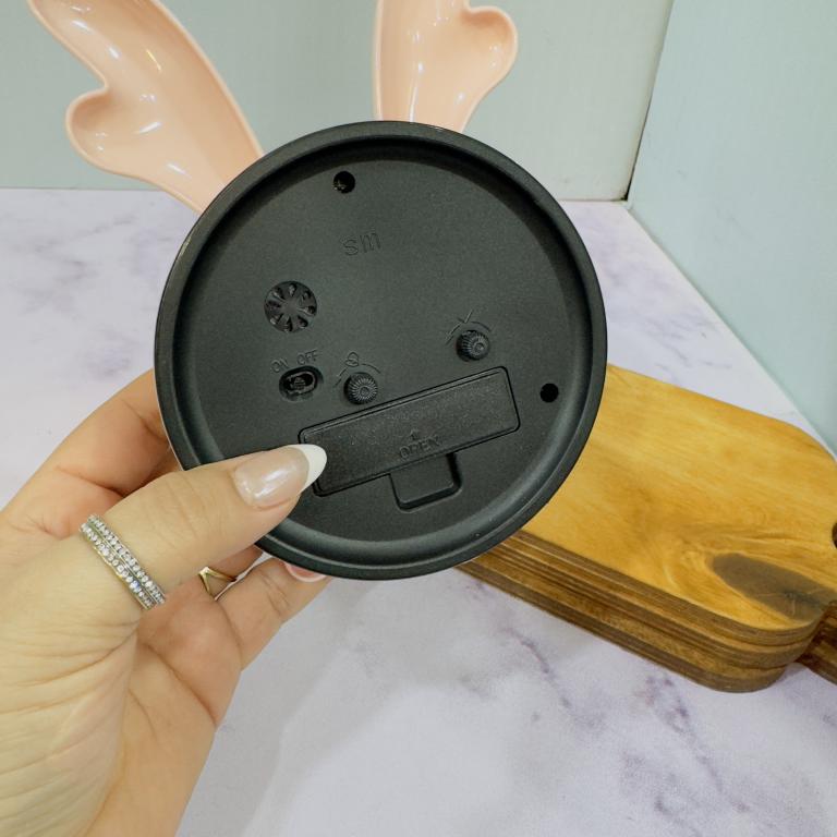 ساعت زنگ دار رومیزی طرح شاخ گوزن کد 2160