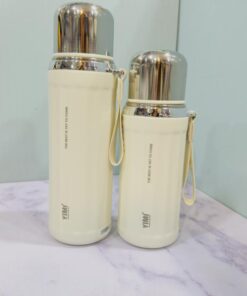 فلاسک استیل اورجینال برند YIMI دو حجم در لیوانی کد 2167