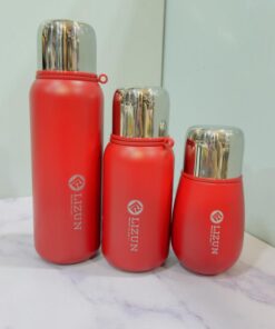 فلاسک استیل رنگی سه حجم برند LIZUN کد 2172